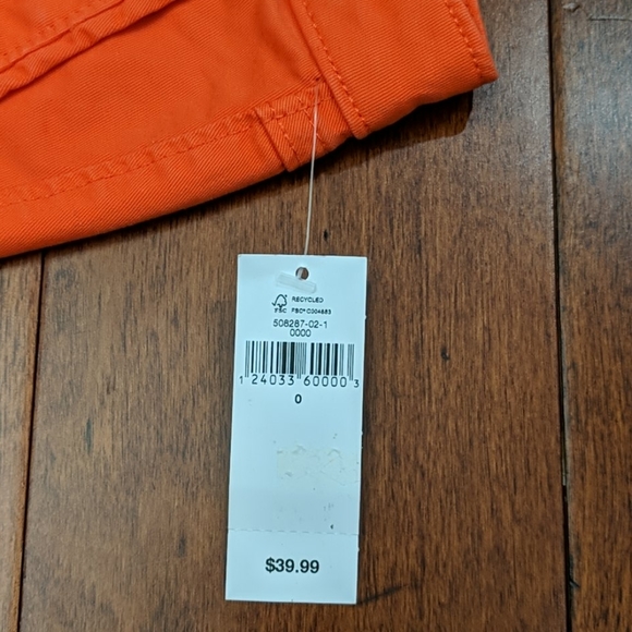 NWT GAP Zipper Stretch Miniskirt in Lava (Orange) - Picture 3 of 7